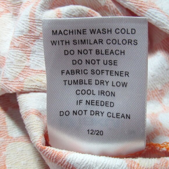 Ibkul 1/4 Zip Pullover Top Womens Size M Orange Alligator Golf Tennis Pickleball - Picture 8 of 9